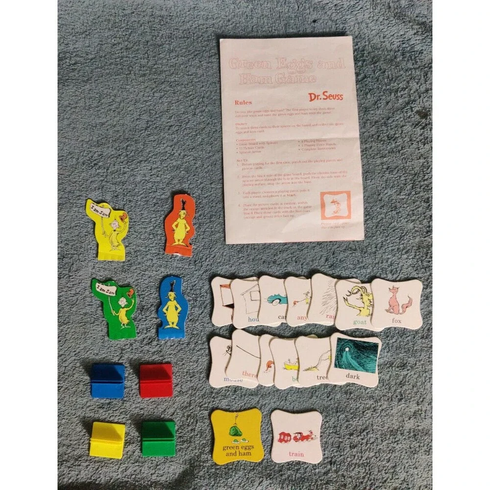 Dr. Seuss Green Eggs and Ham Board Game Vintage Complete
